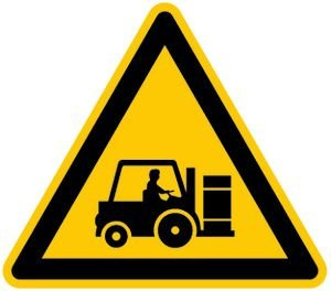 Dreifke® Warnschild, Achtung! Staplerverkehr! - praxisbewährt Kunststoff 40