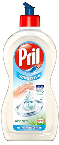 Pril Sensitive mit Dermaschutz + Aloe Vera, 14er Pack (14 x 500 ml)