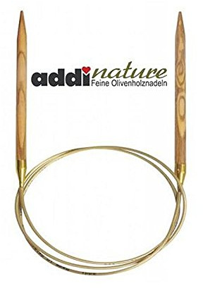 Addi Runde Olivenholz-Nadel, 40 cm x 9,0 mm