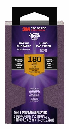 SandBlaster 20907-180 P180 Between Coats Sanding Sponge - Gold
