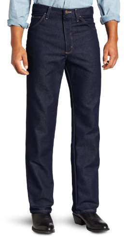 Wrangler Robust slitage för män normal passform stretchjeans, denim, 32W x 32L