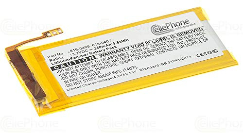 cellePhone Akku Li-Polymer kompatibel mit Apple iPod Nano 4 (4. Generation) (Ersatz für 616-0405/616-0407)