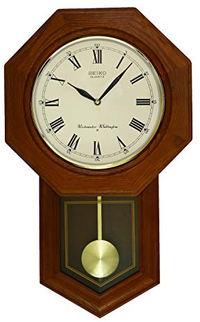 Seiko Westminster/Whittington Dual Chime Wall Clock with Pendulam
