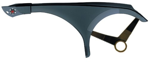 Hebie Kettenschutz 1-flügelig verstellbar transparent Ausführung transparent für 44 Zähne 2018 Fahrradkette