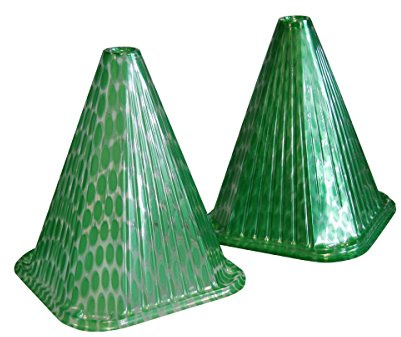 Xclou Sonnenhut in Grün, Pflanzenhut als Mini-Gewächshaus im 10er-Pack, Schutz vor Schädlingen und Witterung, 19.5 x 19.5 x 23 cm