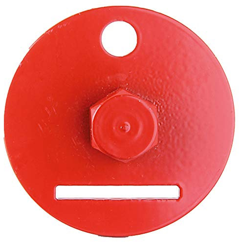 Alberts 208790 Einschraub-Werkzeug für Flechtzaunhalter | zinkphosphatiert, rubinrot RAL 3003 | Ø60 mm