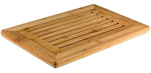 Kesper Brot Schneidebrett, Bambusbrett, Küchenbrett, Schneidbrett, aus FSC®-Bambus, Maße: 42 x 28 x 2 mm