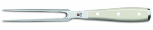 WÜSTHOF Fleischgabel 16 cm, Classic Ikon Crème (4414-0/16), hochwertige Tranchiergabel, Edelstahl, rostfrei, weißer Griff