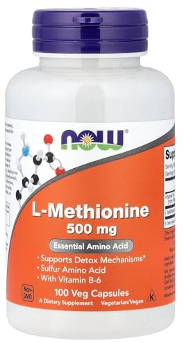 Now Foods, L-Méthionine 500mg 100 gélules
