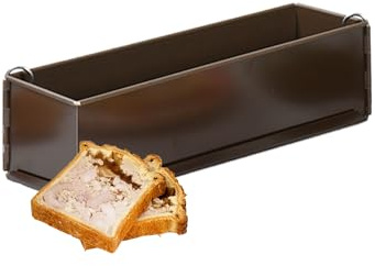 Gobel - Moule à Pâté en Croute Long - 35 x 8 cm - Acier - Revêtement Antiadhérent Bicouche Garanti sans PFAS - Qualité Professionnelle – Fabriqué en France