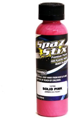 Spaz Stix Solid Airbrush Paint, Pink, 2-Ounce