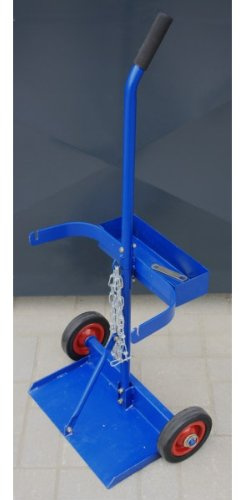 HUW24 Transportwagen für 2 x10 Liter technische Gasflaschen, zerlegbar blau