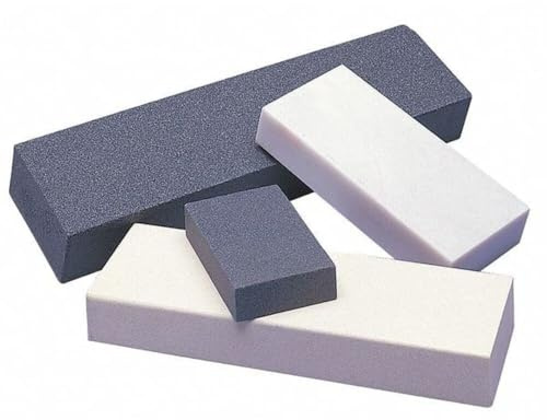 Norton-Saint Gobain Abrasives 89507 Pierre à eau de type japonais grain 4000 pour affûtage rapide et finitions ultra fines, abrasifs en carbure de silicium/oxyde d'aluminium, 20,3 x 7,6 x 2,5 cm (L x