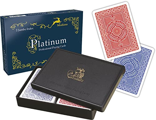 Modiano 2 Jumbo Index Ramino Platinum spelkort