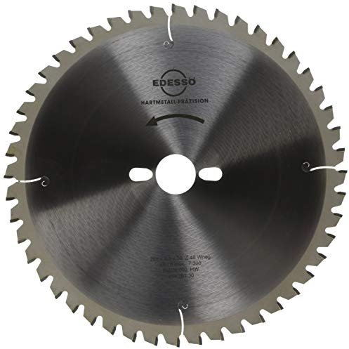 Edessö 45426130 HM-Kreissägeblatt Präzision-Spezial 2 KNL HW, Z=48 W neg, 260 x 2,5/1,8 x 30 mm, Silber