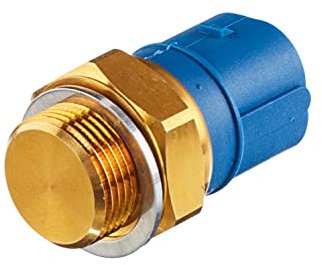 HELLA 6ZT 007 837-061 Interrupteur de température, ventilateur de radiateur - 12V - 3pôle - Fiche plate - vissé - Double sortie/Relais à courant de travail - Marquage par teinture: noir