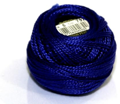 DMC Baumwoll-Perlgarn, Größe 5, 797, 10-g-Knäuel