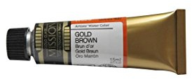 Mijello Gold Class Water Color, 15ml, Gold Brown