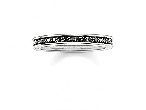 THOMAS SABO Eternityring Classic Schwarz 925 Sterling Silber TR1700-051-11-54