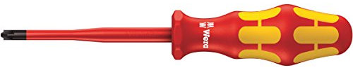 Wera 165 iS PZ/S VDE-isolierte Schraubendreher für PlusMinus-Schrauben (Pozidriv/Schlitz) mit reduziertem Klingendurchmesser , PZ/S # 2 x 100 mm, 05006466001