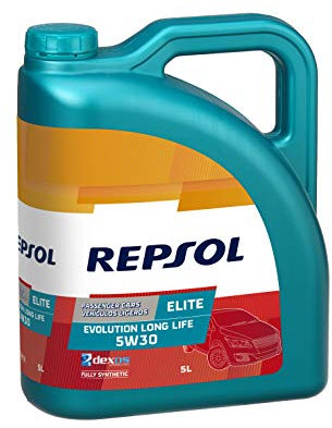 REPSOL Elite Evolution Long Life 5W-30 Aceite De Motor Para Coche, 5L