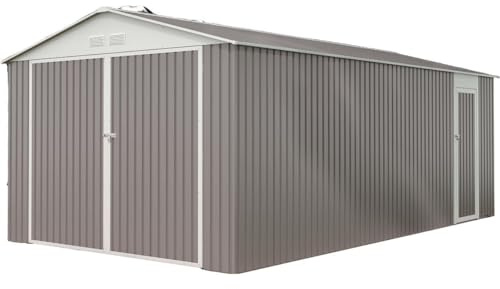 Habitat et Jardin Garaje en Metal Nevada con Puerta abatible - 18,56 m²