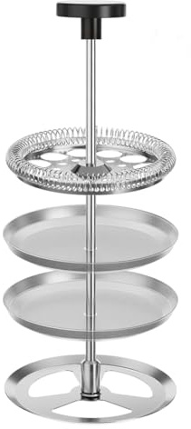 French Press Filter Set, French Press Replacement Filter Strainer, 1 L, 8 Cups | Reusable stainless steel mesh replacement for coffee press, extra gazetaro (gazetaro 1 litre plunger + filter)