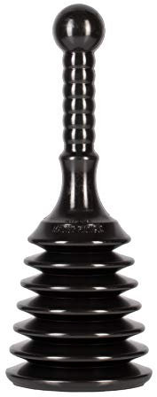 Master Plunger, Black G.T. Water Products, MPS4 Shorty, 4.8 in. x 10.9 in