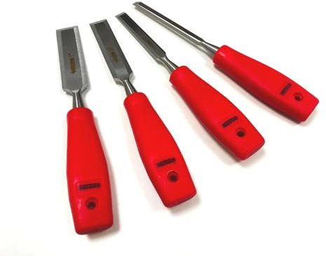 4 Piece Woodworking Wood Chisel Set