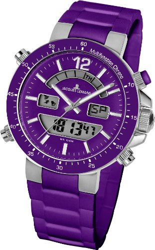 JACQUES LEMANS Unisex-Armbanduhr Milano Analog - Digital Silikon 1-1712K