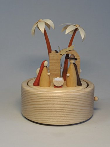 Rudolphs Schatzkiste Spieldose Christi Geburt Natur Höhe= 18cm NEU Spieluhr Spielwerk Melodie Musik Dose Figur Seiffen Erzgebirge Holz Dekoration Weihnachten
