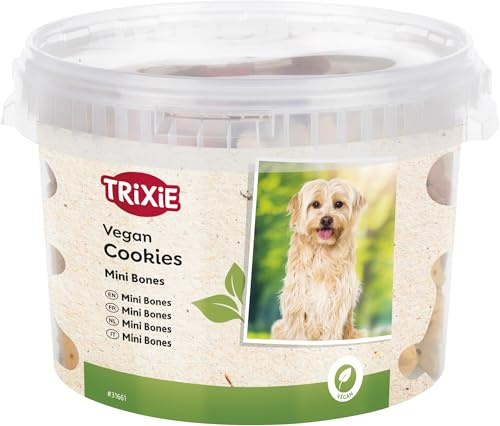 TRIXIE Cookie Mini Bones – Veganer Hundesnack aus Getreide – Leckerer Trainingssnack – 1,3 kg – 31661