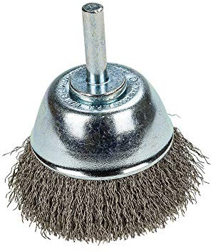 Forney 60006 – Cepillo de alambre de copa, fino alambre ondulado con 1/4-inch Shank, 2 – 1/2-inch