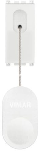 Vimar 19052.B Arké Pulsante tirante, 1 polo NO, cavo 1.5m, bianco