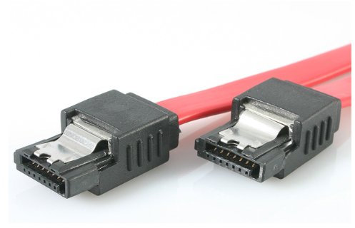 StarTech.com 24in Latching SATA Cable - SATA cable - Serial ATA 150/300/600 - SATA (R) to SATA (R) - 2 ft - latched - red - LSATA24