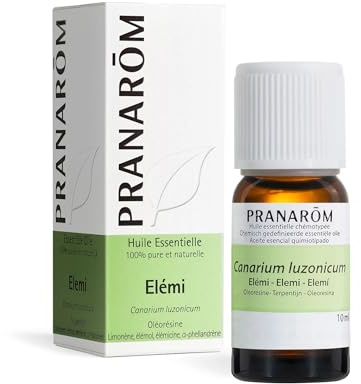 PRANAROM Aceite Esencial Elemi BIO 10 ml – Relajante y Regenerador Cutáneo | 100% puro y orgánico. Oleorresina de Elemi, relajante y regeneradora para la piel.