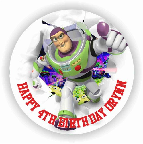 Birthday Bazaar Buzz Lightyear Cake Topper : A4 Rice Paper