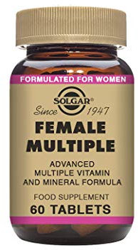 Solgar Female Múltiple - 60 Comprimidos COMPLEJO MULTIVITAMÍNICO Y MULTIMINERAL PARA LA MUJER