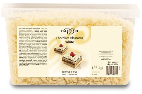 Callebaut Blossoms - Rizos de Chocolate Blanco (virutas) 1kg