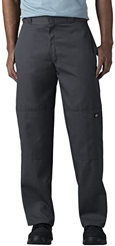 Dickies Dubbla knä-arbetsbyxor för män, antracit, 36W x 32L