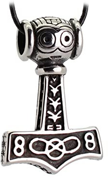 Thor Hammer Anhänger Kettenanhänger Silber Edelstahl Schmuck