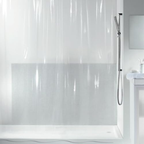 Spirella Transparent duschdraperi i plast, 180 x 200 cm