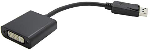 VALUE DisplayPort-DVI Adapter, DP Stecker-DVI Buchse, 0,15 m, Kompatibel mit Laptop, Monitor, Personal Computer, Projektor