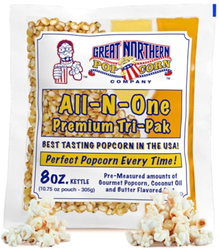 Great Northern Popcorn Premium 8 Ounce Popcorn Portion Pack of 24