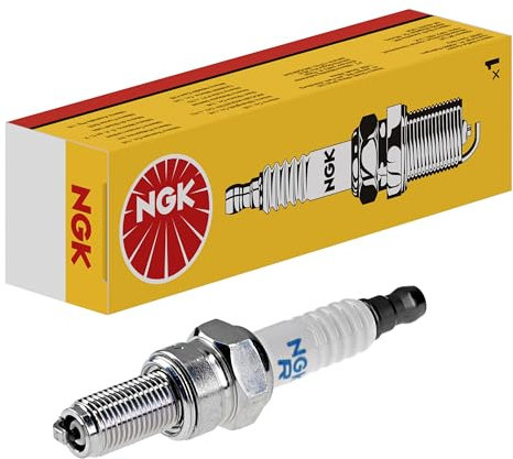 NGK Bougie d'allumage 7784 Électrode centrale en nickel 1-électrode de masse Antiparasitage 5kOhm avec siège à garniture plate Raccord-SAE fixe Ouverture de la clé: 16 mm Longueur du filetage: 19,0mm
