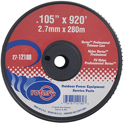 Rotary 12180 Trimmer Line .105 Large Spool Black Vortex Line