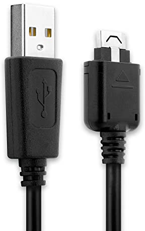 subtel Cavo USB del tipo 18 Pin Connector compatibile con LG KU990 Viewty / KF600 Venus / KE770 Shine / KC550 Orsay / KC910 Renoir / KG320s cavetto per telefono smartphone 1m in nero per cellulare