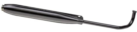 Auspuff schwarz passend für Tomos A3 A35 für Mofa Moped 22mm