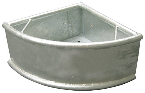 Kerbl 32482 Dreiecktrog, Schwere Ausführung, Feuerverzinkt, 1 Stück (1er Pack)