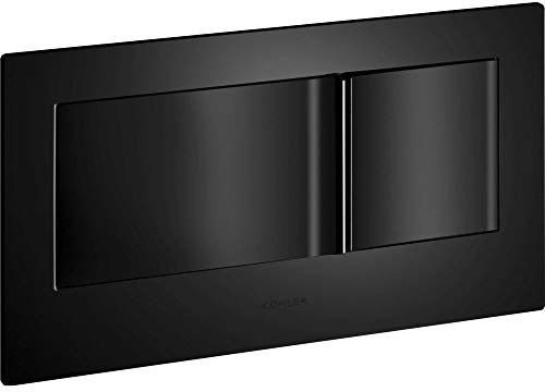 KOHLER K-6298-7 Veil Flush Actuator Plate, Black